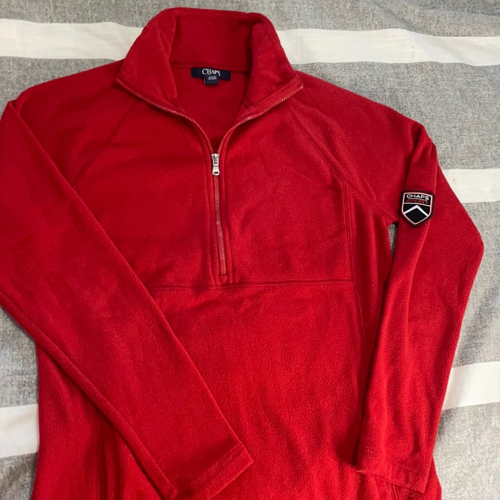 CHAPS HALF ZIPPER SLIM FIT SWEATER (S)